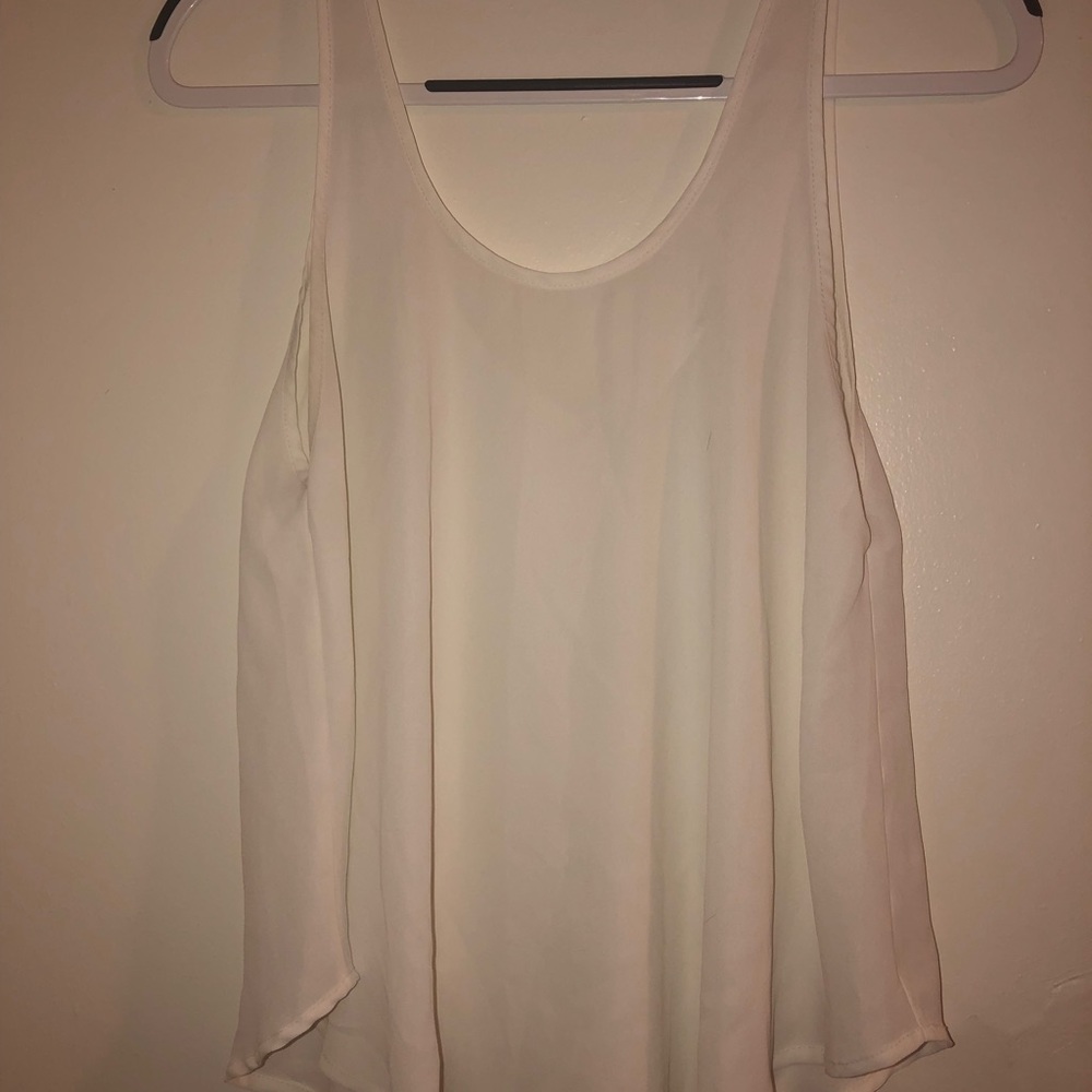 Cream tank top.